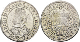 GEISTLICHKEIT. OLMÜTZ, BISTUM. Leopold Wilhelm von Österreich, 1637-1662. 15 Kreuzer ø 27mm (6.30g). 1659, Wischau (Vy�kov). Brustbild in geistlichem ...