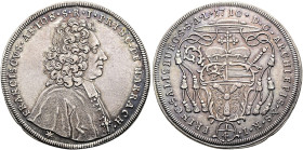 GEISTLICHKEIT. SALZBURG, ERZBISTUM. Franz Anton von Harrach, 1709 - 1727. 1/4 Reichstaler ø 29mm (7.32g). 1710, Augsburg? Brustbild in geistlichem Orn...