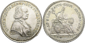 GEISTLICHKEIT. SALZBURG, ERZBISTUM. Sigismund III. von Schrattenbach, 1753-1771. Konventionstaler ø 43mm (27.99g). 1757 FM, Salzburg. Brustbild in gei...