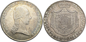 GEISTLICHKEIT. SALZBURG, ERZBISTUM. Ferdinand von Habsburg-Lothringen, 1803 - 1806. Konventionstaler ø 40mm (27.94g). 1803. Büste nach rechts / Mit Or...