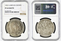 GREAT BRITAIN Edward VII (1901-1910) Crown 1902 silver. Gr. 28,28. Spink 3979; KM 803. Mintage 15.000. London Mint. NGC PF64 Matte (n.8218046-002). Ni...