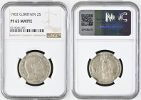 GREAT BRITAIN Edward VII (1901-1910) Florin 1902 silver. Gr. 11,33. Spink 3981; ESC 3578. Mintage 15.000. London Mint. NGC PF65 Matte (n.8218046-009)
