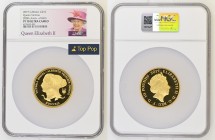 GREAT BRITAIN Queen Elizabeth II (1952-2022) 10 Pounds (five ounces) 2019 200th Anniversary of The Birth of Queen Victoria (design William Wyon) gold....