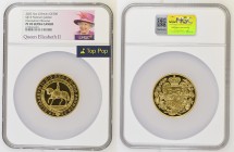 GREAT BRITAIN Queen Elizabeth II (1952-2022) 500 Pounds (five ounces) 2022 The Platinum Jubilee of Her Majesty The Queen Coronation Obverse gold. Gr. ...