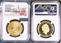 GREAT BRITAIN Queen Elizabeth II (1952-2022) 100 Pounds 2022 British Ancient Monarchs King Henry VII gold. Gr. 31,1. Spink BMGA1. Mintage 610. London ...
