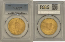 USA Federal Republic (1908-1933) 20 Dollars Gold Double Eagles Saint Gaudens 1908 gold. Gr. 33,43. FR 183; KM 131. Mintage 4.271.551. Philadelphia Min...