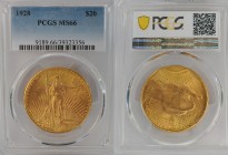 USA Federal Republic (1908-1933) 20 Dollars Gold Double Eagles Saint Gaudens 1928 gold. Gr. 33,43. FR 183; KM 131. Mintage 8.816.000. Philadelphia Min...