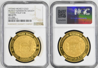 MEXICO Estados Unidos Mexicanos (1821-present) Gold Medal 1972. Gr. 41,30. KMX 253/A. Mintage 100. Mexico City Mint. Mexico Numismatic Society 1732MO ...