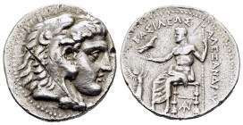 KINGS of MACEDON. Alexander III The Great.(336-323 BC).Tarsus.Tetradrachm.
Obv : Head of Herakles to right, wearing lion skin headdress.
Rev : BAΣΙΛΕΩ...