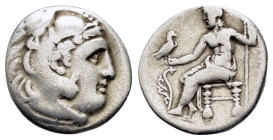 KINGS of MACEDON. Alexander III The Great.(336-323 BC).Uncertain mint in Macedon or Greece.Drachm.
Obv : Head of Herakles right, wearing lion skin.
Re...