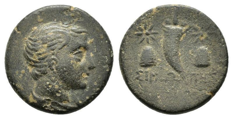 PAPHLAGONIA. Sinope.Struck under Mithradates VI (Circa 120-111 or 110-100 BC).Ae...