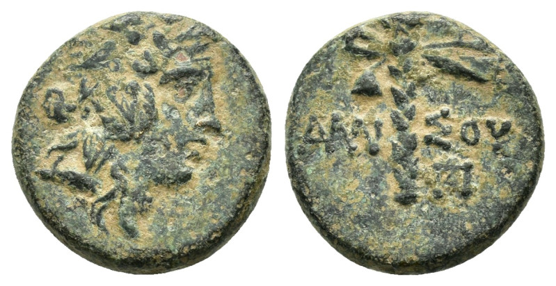 PONTOS. Amisos. Time of Mithradates VI.(Circa 105-85 BC). Ae.
Obv : Head of Pers...