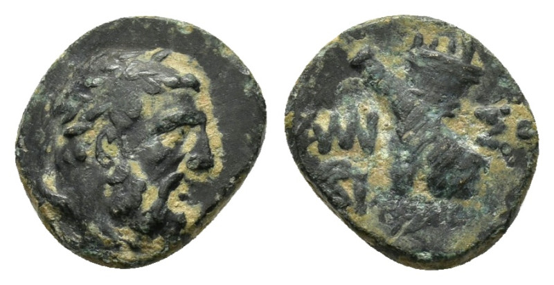"PONTOS. Amisos. Ae (Circa 85-65 BC). Time of Mithradates VI Eupator.
Obv: Laure...