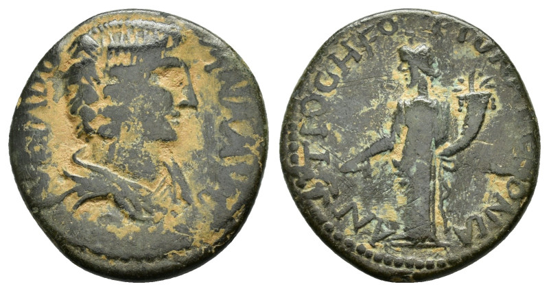 PISIDIA. Antioch. Julia Domna (Augusta, 193-217). Ae.
Obv : IVLIA AVGVSTA.
Drape...