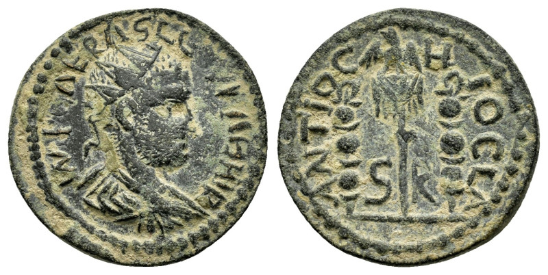 PISIDIA.Antioch.Volusian.251-253 AD.AE Bronze.IMP C V M P CALVSSIAN AVG, Radiate...