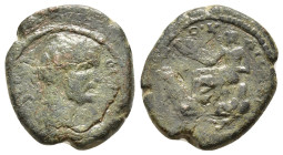 CAPPADOCIA. Caesarea. Septimius Severus (193-211). Ae.
Obv : AY K Λ CEΠ CEOYHPOC.
Laureate, draped and cuirassed bust right.
Rev : MHTPO KAICAPI / ET ...