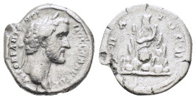 CAPPADOCIA. Caesarea. Antoninus Pius (138-161). Drachm.
Obv : ΑΥΤΟΚΡ ΑΝΤωΝЄΙΝΟС СЄΒΑСΤΟС.
Bare head right.
Rev : ΥΠΑΤΟС Β.
Mt. Argaios; at summit, Hel...