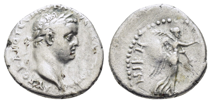 CAPPADOCIA. Caesarea (as Eusebeia). Vespasian (69-79). Hemidrachm.
Obv : AYTOKP ...