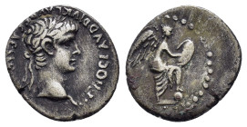 CAPPADOCIA.Caesarea.Nero.(54-68).Hemidrachm.
Obv : NERO CLAVD DIVI CLAVD F CAESAR AVG GERMANI.
Laureate head right.
Rev : Nike seated right on globe, ...
