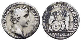 AUGUSTUS.27 BC-14 AD.Lugdunum Mint.AR Denarius
Obverse : CAESAR AVGVSTVS DIVI F PATER PATRIAE; Head of Augustus, laureate, right
Reverse : C L CAESARE...