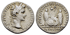 AUGUSTUS.27 BC-14 AD.Lugdunum Mint.AR Denarius
Obverse : CAESAR AVGVSTVS DIVI F PATER PATRIAE; Head of Augustus, laureate, right
Reverse : C L CAESARE...
