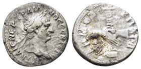 "NERVA (96-98). Denarius. Rome.
Obv: IMP NERVA CAES AVG P M TR P II COS III P P.
Laureate head right.
Rev: CONCORDIA EXERCITVVM.
Clasped hands.
RIC 26...