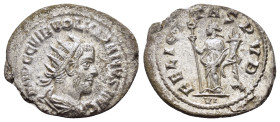 VOLUSIAN.(251-253 ).Mediolanum.Antoninianus.
Obv : IMP C C VIB VOLVSIANVS AVG.
Radiate, draped and cuirassed bust right.
Rev : FELICITAS PVBL.
Felicit...