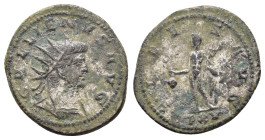 GALLIENUS.253-268 AD.Antioch mint.BI Antoninianus.GALLIENVS AVG, Radiate and cuirassed bust of Gallienus to right / FIDES AVG - PXV, Mercury standing ...