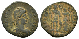 HONORIUS .(392-395).Antioch.Follis.

Condition : Good very fine.

Weight : 2.56 gr
Diameter :17.35 mm