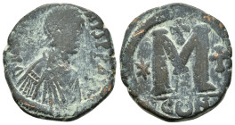 JUSTIN I.(518-527).Constantinople.Follis.

Condition : Good very fine.

Weight : 16.55 gr
Diameter :29.56 mm