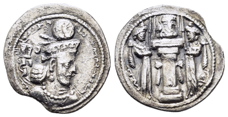 ARAB-SASANIAN. Anonymous Khusro type (706-727 AD). Drachm. 

Condition : Good ve...