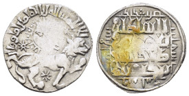 SELJUQ of RUM.Kaykhusraw II.(1211-1220).Siwas.AH 639.Dirhem.
Obv : Lion advancing right, three stars around, above, personification of sun above.
Rev ...