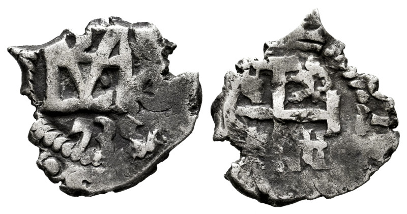 Philip V (1700-1746). 1/2 real. 1735. Potosi. (Cal-311). Ag. 1,30 g. Scarce. VF....