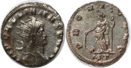 Römische Münzen, MÜNZEN DER RÖMISCHEN KAISERZEIT. Gallienus (253-268 n. Chr). Antoninianus. (4,07 g. 20,5 mm) Vs.: IMP GALLIENVS P AVG, Büste mit Strk...