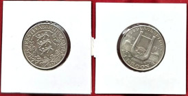 Europäische Münzen und Medaillen, Estland / Estonia. 10. Liederfest. 1 Kroon 1933. 6,0 g. 0.500 Silber. 0.0965 OZ. KM 14. Stempelglanz