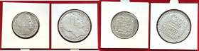 Europäische Münzen und Medaillen, Frankreich / France, Lots und Sammlungen. 10 Francs und 20 Francs 1933. Lot von 2 Silbermünzen. KM 878, 879. Stempel...