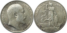Europäische Münzen und Medaillen, Großbritannien / Vereinigtes Königreich / UK / United Kingdom. Edward VII. (1901-1910). 1 Florin (2 Shillings) 1910,...