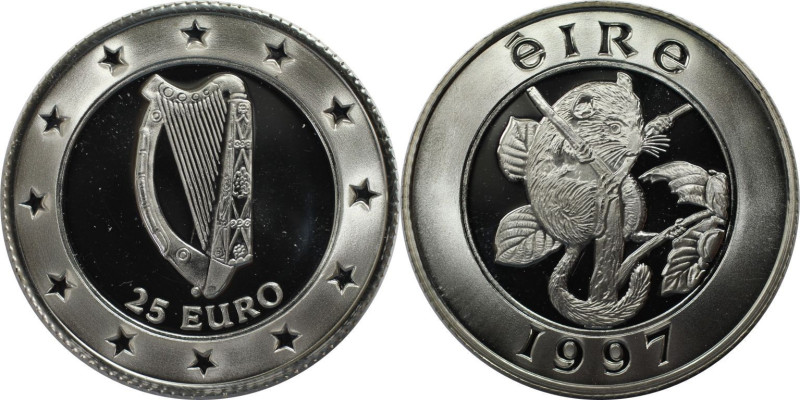 Europäische Münzen und Medaillen, Irland / Ireland. Eichhörnchen. Medaille "25 E...