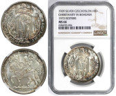 Europäische Münzen und Medaillen, Tschechoslowakei / Czechoslovakia. 1000. Jahrestag von St.-Wenzels Tod. Silbermedaille 10 Dukaten 1929 Restrike 1973...
