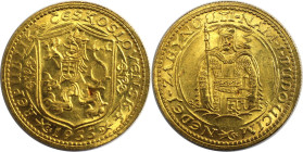 Europäische Münzen und Medaillen, Tschechoslowakei / Czechoslovakia. Dukat 1933. Gold. 3,49 g. Friedberg 2. Stempelglanz