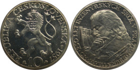 Europäische Münzen und Medaillen, Tschechoslowakei / Czechoslovakia. 250 Jahre der Tschechischen Technischen Universität. 10 Kronen 1957. 12,0 g. 0.50...