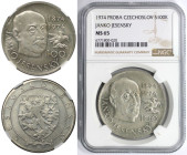Europäische Münzen und Medaillen, Tschechoslowakei / Czechoslovakia. Janko Jesensky. 100 Korun 1974. Probe. Silber. NGC MS 65