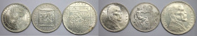 Europäische Münzen und Medaillen, Tschechoslowakei / Czechoslovakia, Lots und Sammlungen. 10 Kronen 1928, KM 12 (Fast St). 10 Kronen 1930, KM 15 (Ss-V...