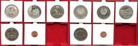 Europäische Münzen und Medaillen, Weißrussland / Belarus, Lots und Sammlungen. 1 Rubel 1998, 1 Rubel 2000, 2 x 1 Rubel 2006, 1 Kopeke 2009. Lot von 5 ...