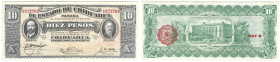 Banknoten, Mexiko / Mexico. Chihuahua. 10 Pesos 1915. Pick: S535. I-