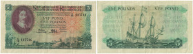 Banknoten, Südafrika / South Africa. 5 Pounds 1952. Pick 96a. II