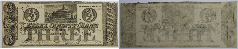 Banknoten, USA / Vereinigte Staaten von Amerika, Obsolete Banknotes. Keeseville,...