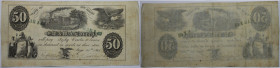Banknoten, USA / Vereinigte Staaten von Amerika, Obsolete Banknotes. Manchester, New Jersey. S. W. & W. A. Torrey. June 15, 1861. 50 Cents Banknote 18...