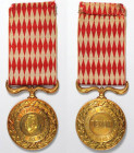 Europa / Europe, Monaco. Medal of Honor, 1. Klasse, Louis II, im Jahre 1894 errichtet, im Jahre 1925 geändert Brustabzeichen , 32 mm, GOLD, 11,5 g., O...