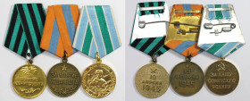 Orden und Medaillen, Russland / Russia, UdSSR und Russland. Medaille "Für die Einnahme von Königsberg". Medaille "Für die Einnahme von Budapest". Meda...